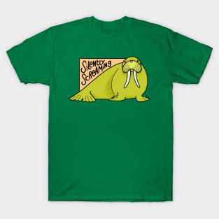 Silently Screaming Walrus T-Shirt